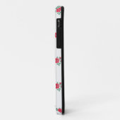 Kleine rode rozen op witte ondergrond Case-Mate iPhone case (Achterkant/links)