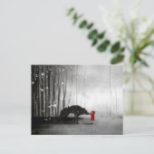 Kleine rode slede ~ De eerste aanraking Briefkaart (Staand voorkant)