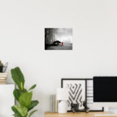 Kleine rode slede ~ De eerste aanraking Poster (Thuiskantoor)