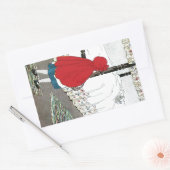 Kleine rode sleedhood: wat grutten die je hebt! rechthoekige sticker (Envelop)