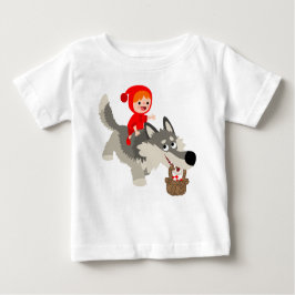 Kleine rode sleerhood en de wolf Baby T-shirt