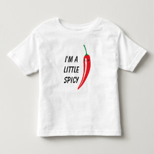 Kleine rode Spaanse peper met paprika kawaii Kinder Shirts