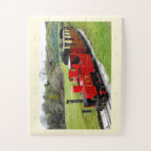 Kleine rode trein legpuzzel (Verticaal)