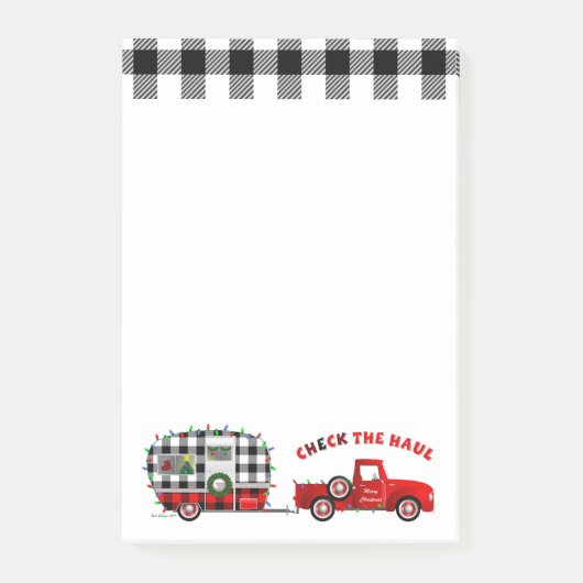 Kleine rode truck en camper post-it® notes (Voorkant)