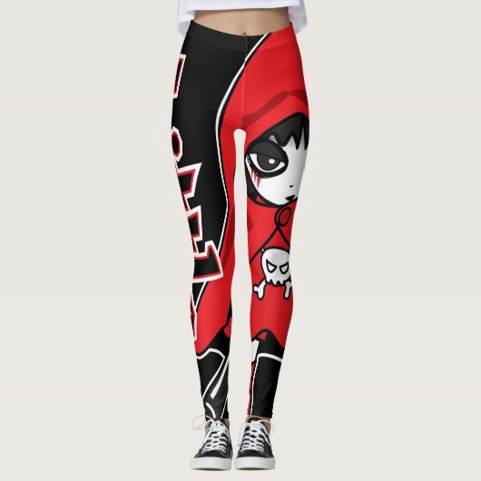 Kleine rode vlekjes leggings (Voorkant)