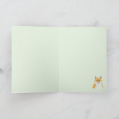 Kleine rode vos - in de sneeuw. kaart (Binnen)