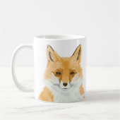 Kleine rode vos - transparant. koffiemok (Links)