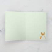 Kleine rode vos - transparant op groen. kaart (Binnen)