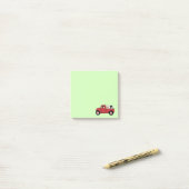 Kleine Rode Vrachtwagen Koe Post-it® Notes (Op bureau)