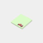 Kleine Rode Vrachtwagen Koe Post-it® Notes (Schuin)