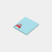 Kleine rode vrachtwagen post-it® notes (Schuin)