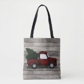 Kleine rode vrachtwagen tote bag (Voorkant)