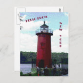 Kleine Rode vuurtoren Briefkaart (Voorkant / Achterkant)