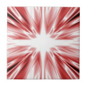 Kleine rode zilverster tegeltje (Voorkant)