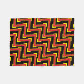 Kleine rode zwarte en gele fleece deken (Voorkant (Horizontaal))