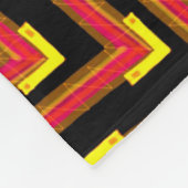 Kleine rode zwarte en gele fleece deken (Hoek)