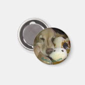 Kleine, ronde Barticus en Giraffe Magnet (Voorkant / Achterkant)