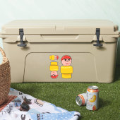 Kleine ronde mensen - Butter the Grumpy Boy X3 Sticker (Koeler)