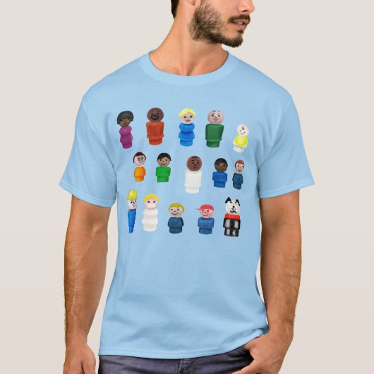 Kleine ronde mensen in je buurt t-shirt (Voorkant)