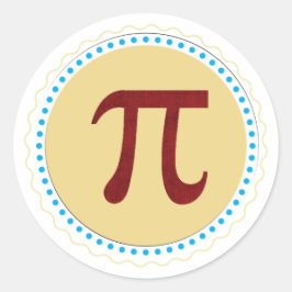 Kleine ronde Pi Stickers