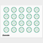 Kleine ronde quatrefoil stickers (Vel)