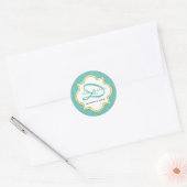 Kleine ronde quatrefoil stickers (Envelop)