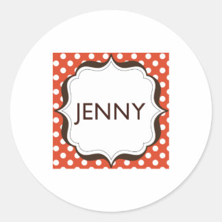 Kleine ronde stickers - met logo gecentreerd