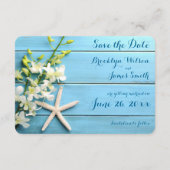 Kleine Ronde Zeesterren Bewaar de Datum Kaarten Or (Achterkant)