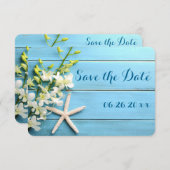 Kleine Ronde Zeesterren Bewaar de Datum Kaarten Or (Voorkant / Achterkant)