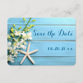 Kleine Ronde Zeesterren Save The Date Kaarten Orch