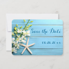 Kleine Ronde Zeesterren Save The Date Kaarten Orch