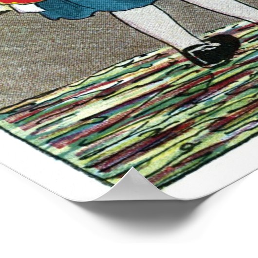 Kleine Rood Ridshood: Wat een geweldig aar heb je! Poster (Hoek)