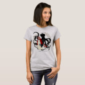 Kleine roodbaars mermaïde t-shirt (Voorkant volledig)