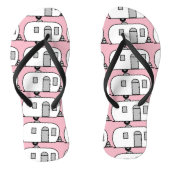 Kleine roodbruine caravan Thunder_Cove Teenslippers (Voetbed)