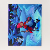 Kleine roodharige kindervlieger legpuzzel (Verticaal)