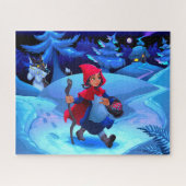 Kleine roodharige kindervlieger legpuzzel (Horizontaal)