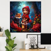 Kleine Roodkapje & De Wolf Poster (Thuiskantoor)
