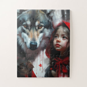 Kleine Roodkapje en Wolf Legpuzzel