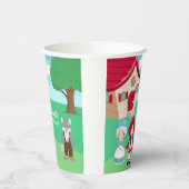 Kleine Roodkapje Sprookje Meisjes Verjaardag Papieren Bekers (Links)