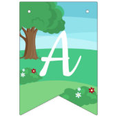 Kleine Roodkapje Sprookje Meisjes Verjaardag Vlaggetjes (Derde vlag)