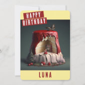 Kleine Roodkapje Verjaardag Kaart (Voorkant)