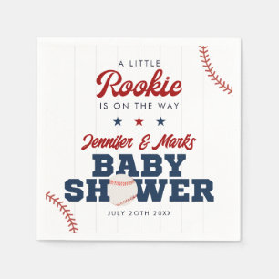 Kleine Rookie Honkbal Baby Shower Servet