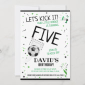 Kleine Rookie Laten we schoppen Het Zwart Voetbal  Kaart (Voorkant)