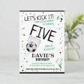 Kleine Rookie Laten we schoppen Het Zwart Voetbal  Kaart (Staand voorkant)