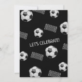 Kleine Rookie Laten we schoppen Het Zwart Voetbal  Kaart (Achterkant)