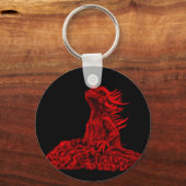 Kleine Rote Drache Sleutelhanger (Voorkant)