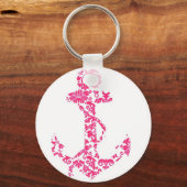  kleine roze anker sleutelhanger (Voorkant)