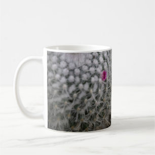 Kleine roze bloeiende cactus koffiemok