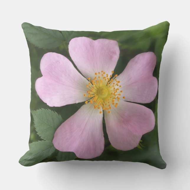 kleine roze bloem buitenkussen (Voorkant)