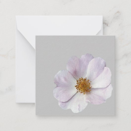 Kleine roze bloem notitiekaartje (Voorkant)